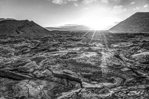 Galapagos Lava Sunset