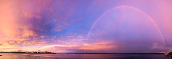 Rainbow Over Little Lake Santa Fe