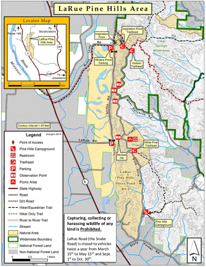 LaRue Pine Hills Area Map