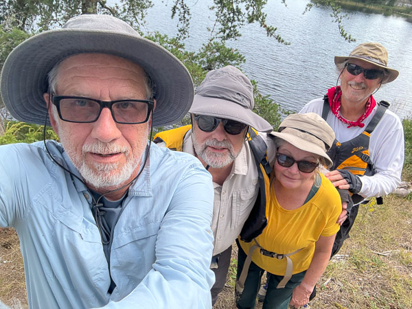 Group Photo on Alworth Island Campsite