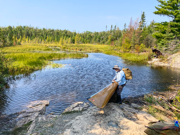 Portage at Jitterbug Lake