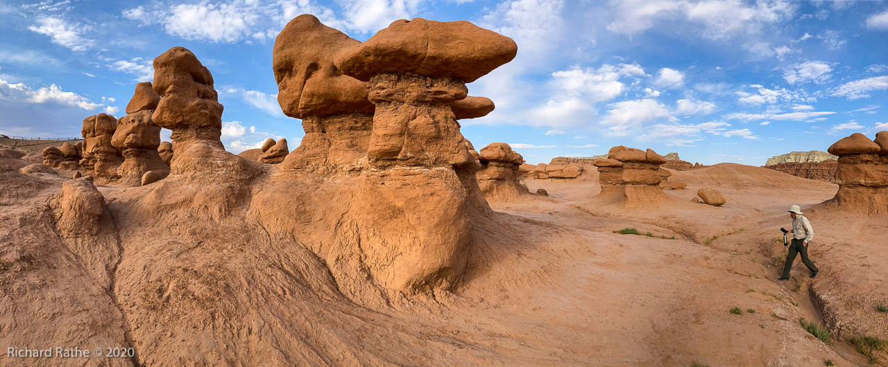 Photo by Richard Rathe Panorama, Goblin_Valley, Utah