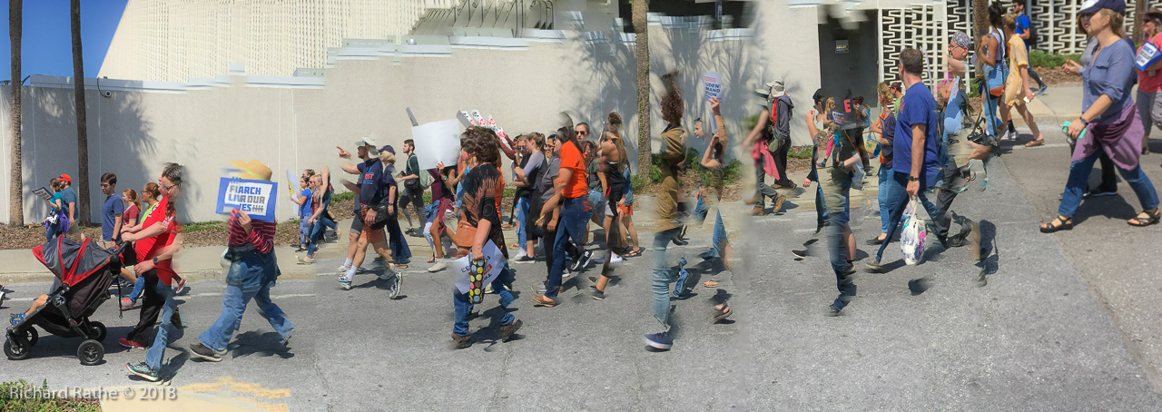 Photo by Richard Rathe Panorama, Panopainting, Protest, March_For_Our_Lives, Florida