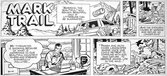 Mark Trail Newspaper Panel 1979 (source:artsatl.org)