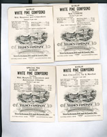 1004 Patent Medicine Labels Tilden Company 
