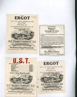 1012 Patent Medicine Labels Tilden Company 
