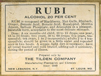 1034 Patent Medicine Labels Tilden Company 