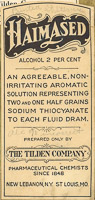 1035 Patent Medicine Labels Tilden Company 