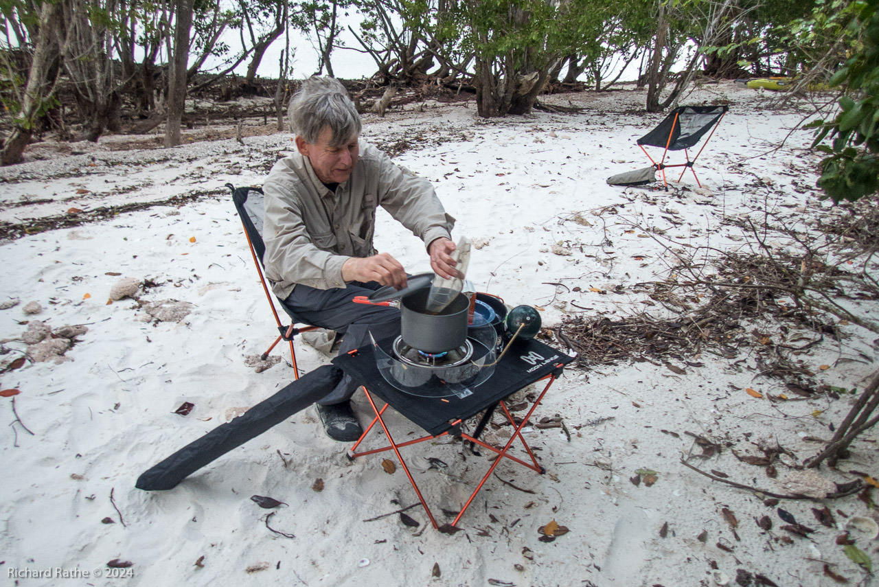 Rabbit Key Campsite Dinner