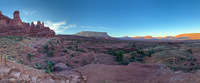 Panorama 768 Fisher Towers Flagged Panorama Southwest Trip 2024 