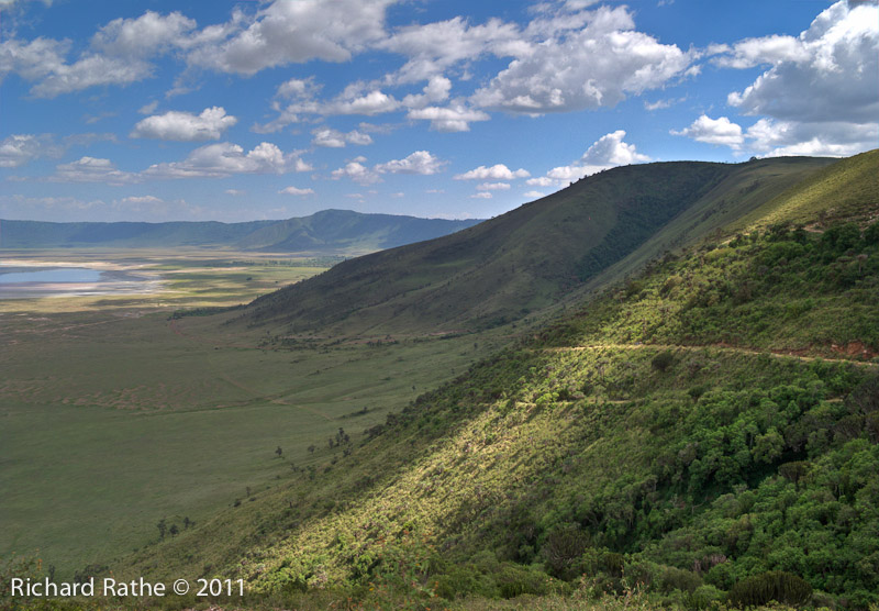 Road into Ngorongoro Crater