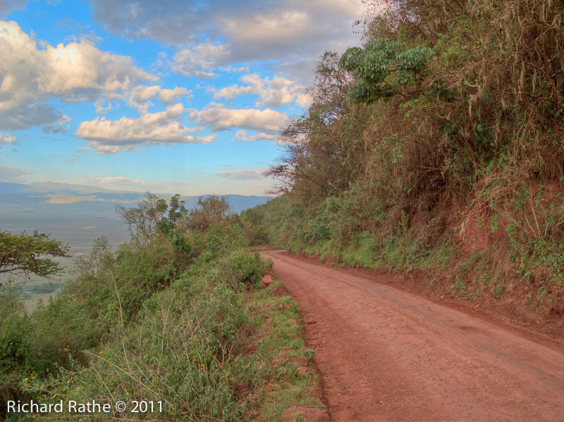 Road out of Ngorongoro Crater