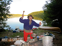 22 Bwca 2008 Camping Ross Cooking