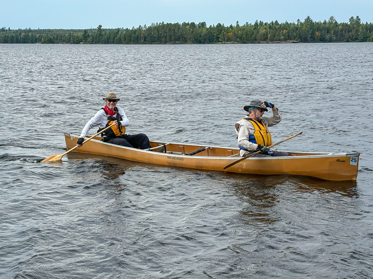 Richard & Ross in Canoe