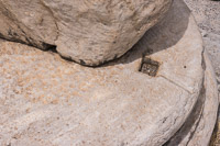 1012 Ephesus Turkey 2016 Groove Where Molten Metal Was Injected To Stabilize Column